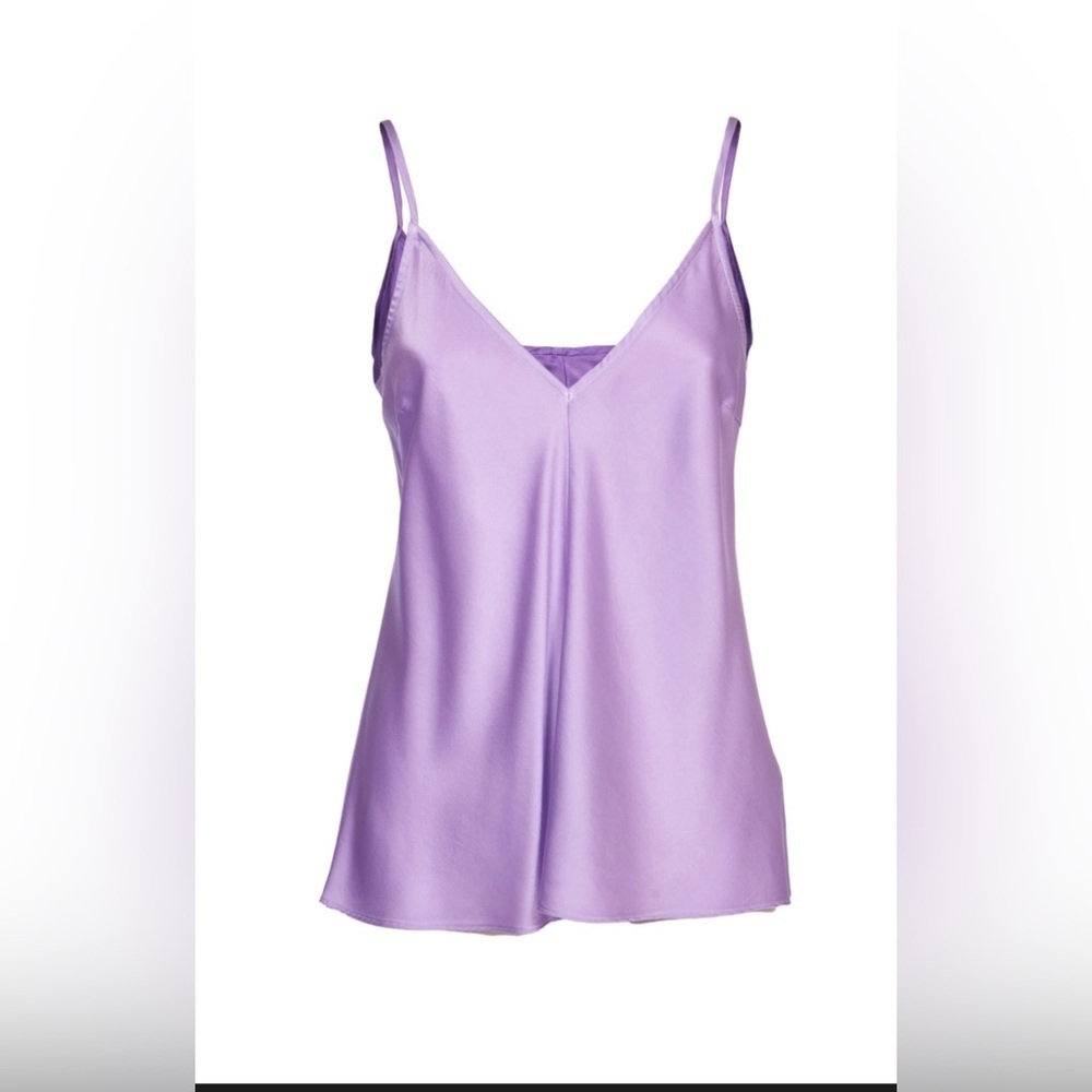 NWT FORTE FORTE
V-neck Tank Top In Purple